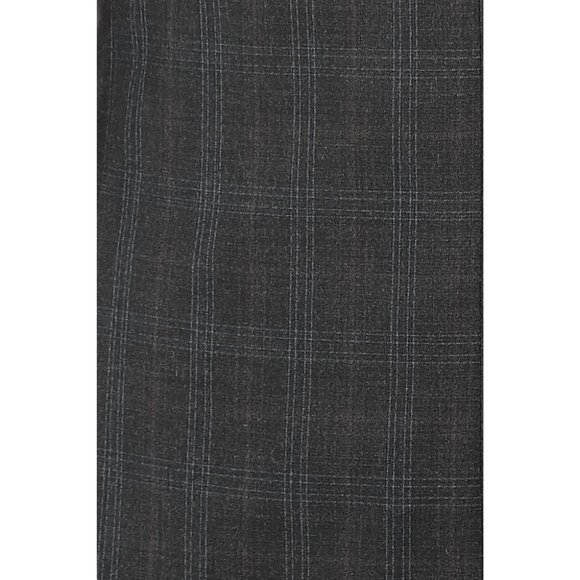 Derman Grey Square Patterned Fabric 3 Piece Suit - Picture 2 of 6